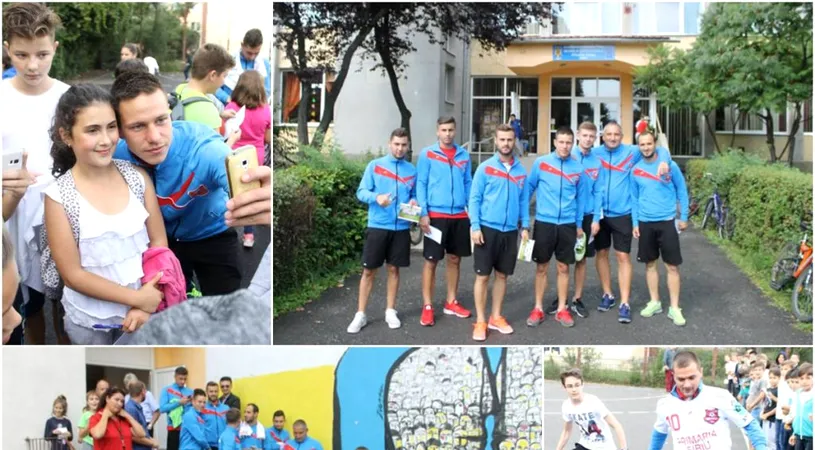 AFC Hermannstadt a pornit** un proiect de promovare a fotbalului în școlile și liceele din Sibiu | FOTO