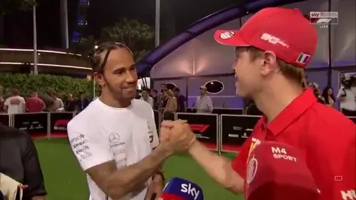 Formula 1 | Lewis Hamilton și Sebastian Vettel au predat o nouă lecție de fair-play. VIDEO | Ce s-a întâmplat la finalul cursei din Singapore