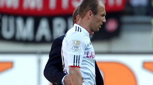 Robben și-a cerut scuze după ce a fost eliminat la meciul cu FC Nurnberg