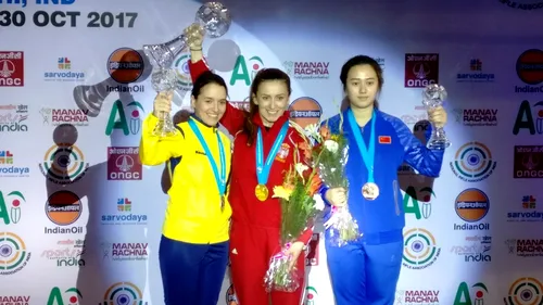 Laura Ilie-Coman, medalie de argint la finala Cupei Mondiale din India în proba de pușcă 10 metri aer comprimat. Competiția reprezintă Turneul Campionilor din tir