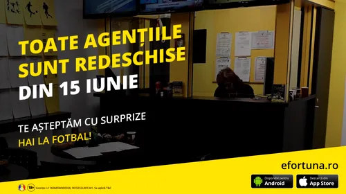 Ne vedem în agenții, luni dimineață, de la 10:00 până seara. Până atunci, dăm ‘drumul’ la Liga 1