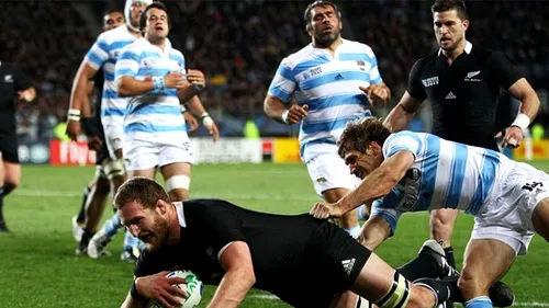Noua Zeelandă s-a calificat** în semifinalele CM de rugby după ce a învins Argentina