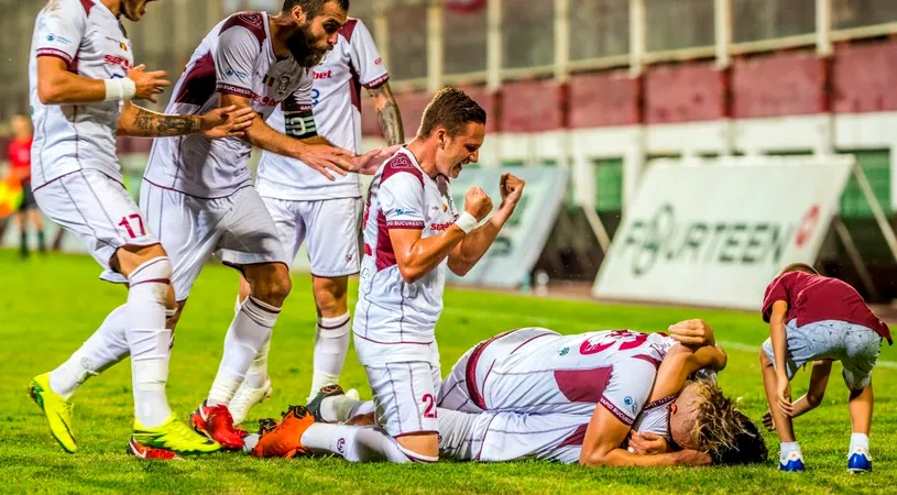 Descătușare! Rapid a defilat cu Delta Dobrogea și s-a instalat pe prima poziție în Liga 3.** Vlada și Matulevicius au reușit noi goluri, dar nu ca 