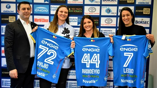 CSM București a realizat trei mega-transferuri! Dragana Cvijic, Andrea Lekic și Jovanka Radicevic au semnat cu campioana României