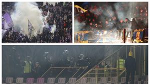 O bătaie ”pe întuneric” între suporteri, oprită la timp la meciul Poli – Petrolul! Ce spune Jandarmeria despre sancțiuni
