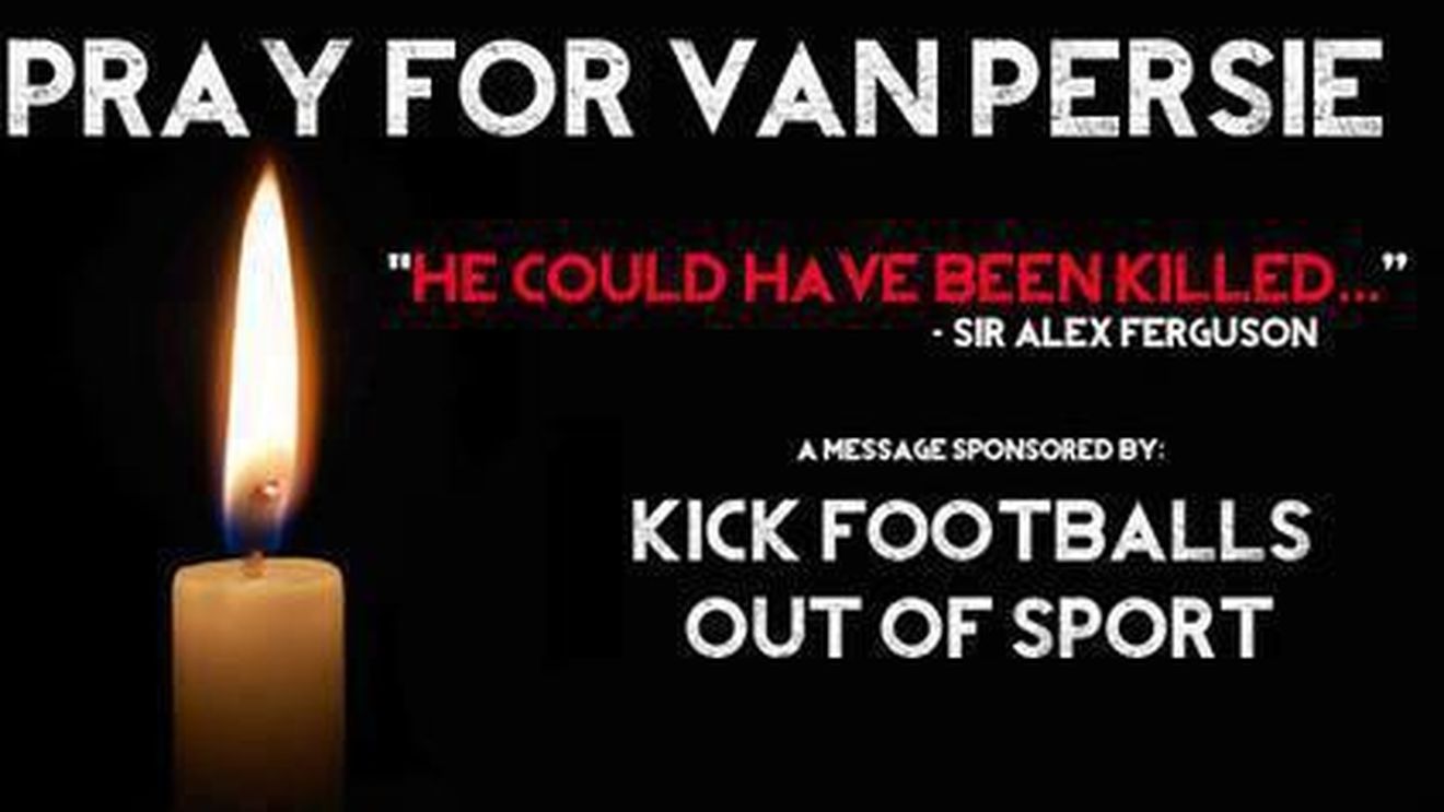 "Să ne rugăm pentru Van Persie!"** FOTO Olandezul lui United și Sir Alex, luați la mișto de presa engleză