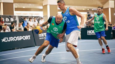 Campionul european de baschet 3x3, Bogdan Popescu, a făcut spectacol la turneul de la Timișoara: L-a imitat perfect pe Steph Curry. FOTO