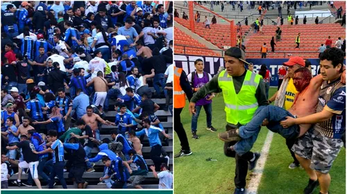 Fotbalul, zguduit de noi violențe! Ultrașii au transformat stadionul în câmp de război și s-au bătut minute în șir. Măsura disperată luată de forțele de ordine | VIDEO și FOTO