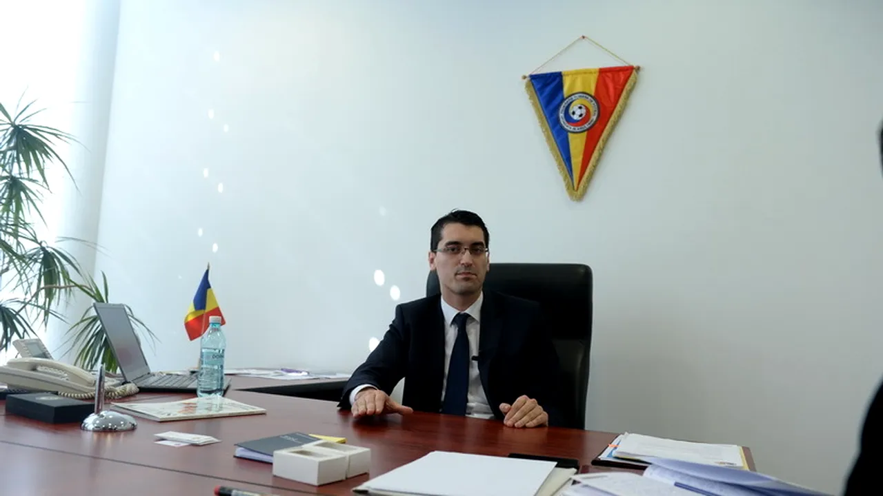 Președintele FRF, alături de Constantin Anghelache, fost jucător la Unirea Tricolor