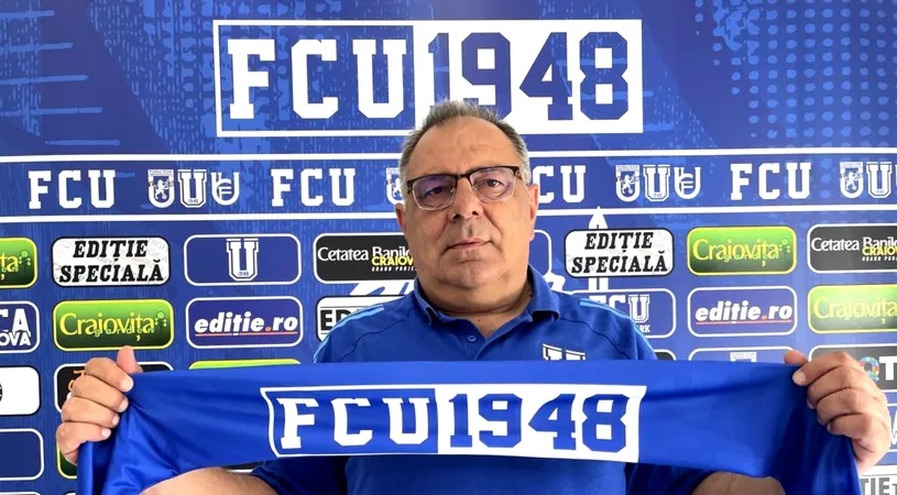 Ștefan Stoica, noul antrenor al FCU Craiova. Fostul selecționer al Moldovei, prezentat într-un mod inedit de olteni