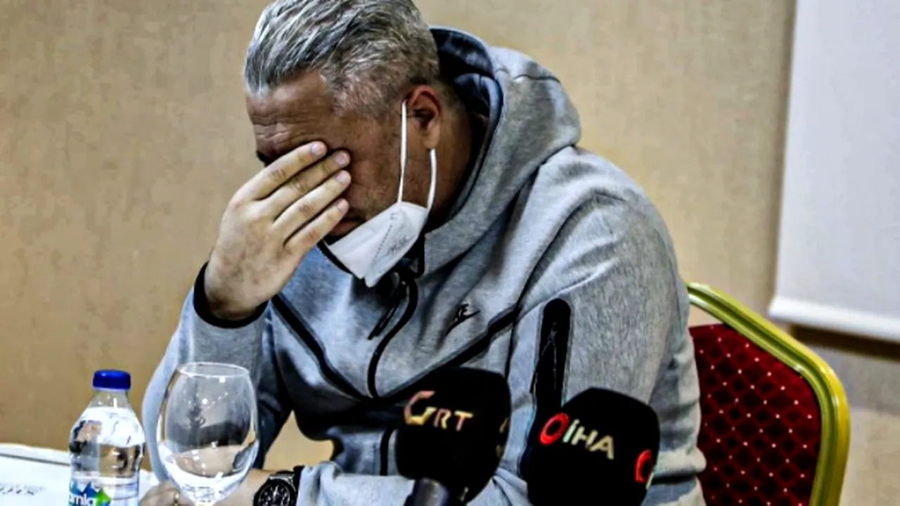 Marius Șumudică a cedat nervos în fața presei! „Güle güle Gaziantep!” Românul a început să plângă la despărțirea de turci | FOTO & VIDEO