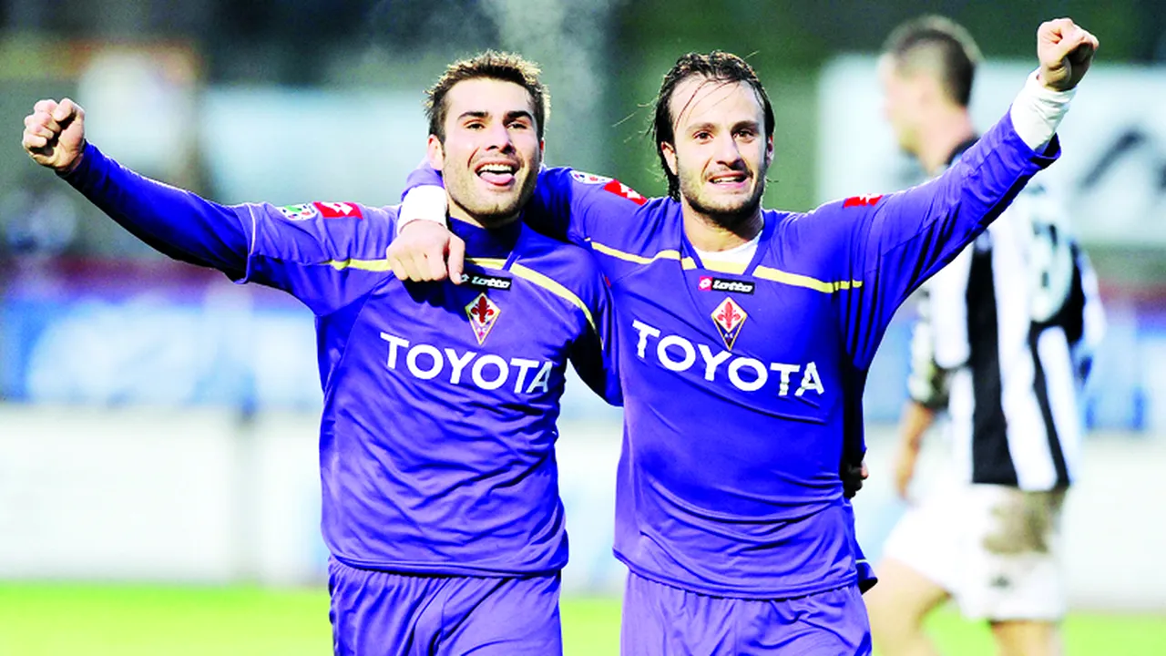 Fiorentina bagă în teren cu Palermo cuplul ideal: Mutu - Gilardino