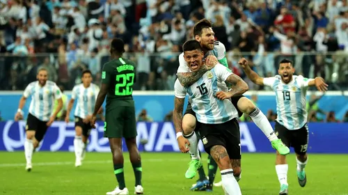 Când o țară întreagă răsuflă ușurată. Messi și Rojo, vegheați ‘de sus’ de Maradona, duc Argentina în optimi pentru un duel-șoc cu Franța. Cronica meciului