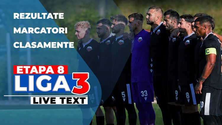 Etapa 8 Liga 3 | CSM Vaslui și Flacăra Moreni câștigă și își continuă seria de invincibilitate. Scorul zilei și al rundei, înregistrat chiar în meciul care a deschis etapa