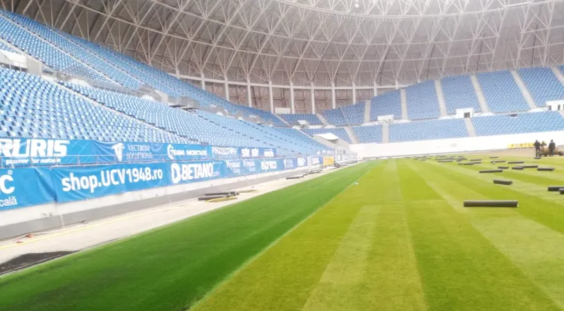 Gazonul stadionului din Bănie se va înlocui din nou, la toamnă. Cauza este extrasportivă: „Craiova se transformă în cea mai mare Diskoteka în aer liber