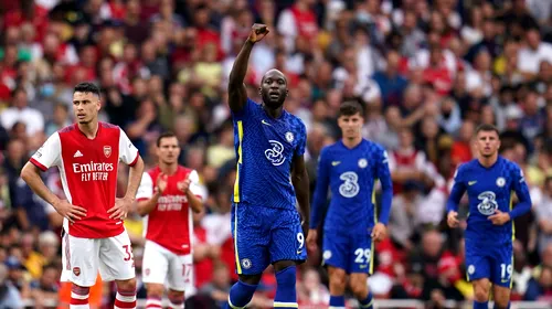 Romelu Lukaku, ce revenire fantastică în Premier League! „Bestia” a lovit fulgerător în marele derby dintre Arsenal și Chelsea | VIDEO
