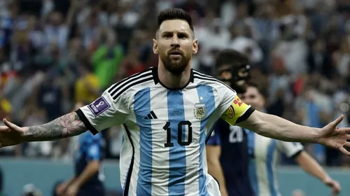 <i class='ep-highlight'>Leo</i> <i class='ep-highlight'>Messi</i> l-a egalat pe marele rival Cristiano Ronaldo într-un top inedit, după golul marcat împotriva Franței, în finala Cupei Mondiale