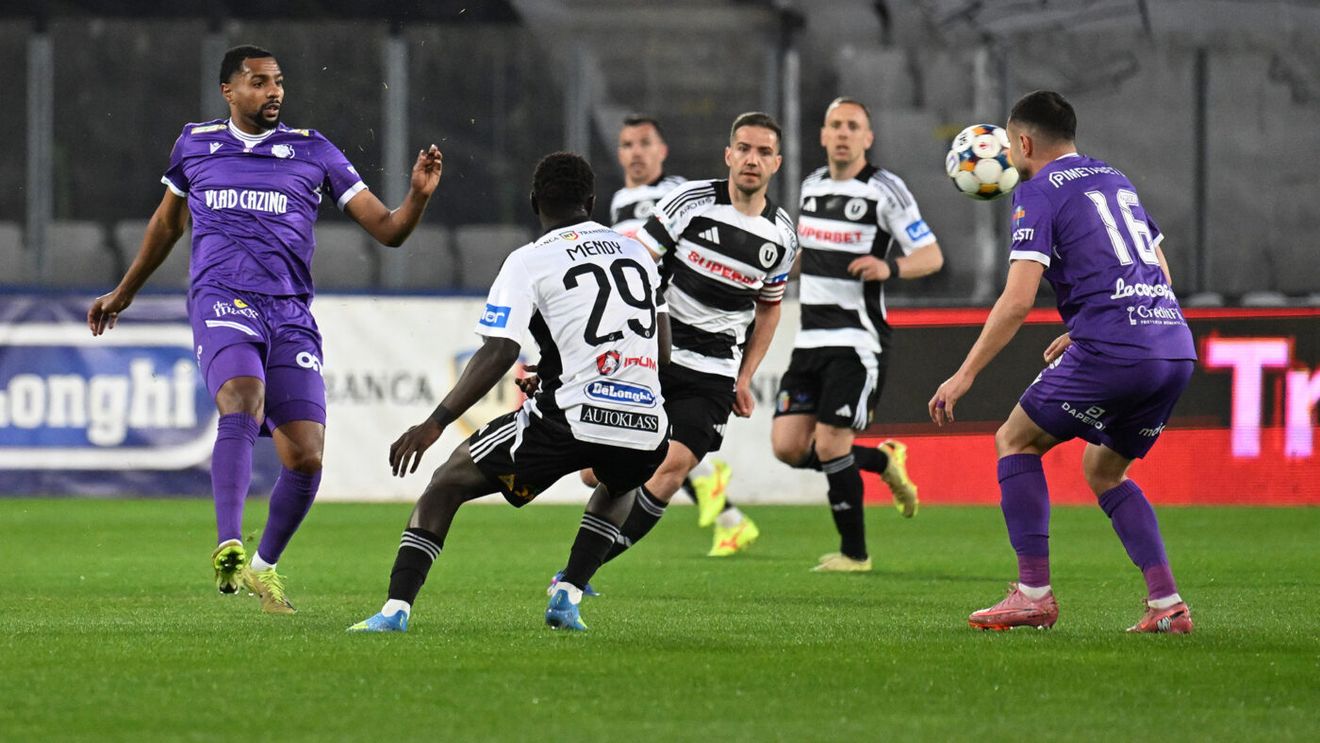 U Cluj - FC Argeș 1-0, în etapa 7 din play-off-ul Superligii. Golul lui Nistor din penalty în minutul 90+2 duce echipa ardeleană pe primul loc