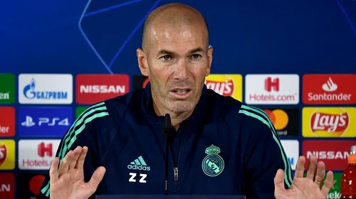 Zidane, apel inedit către fanii lui Real Madrid, înainte de „El Clasico”: „Este un moment delicat”