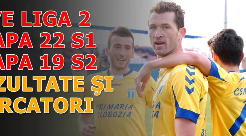 CS U a câștigat la Slatina, Rapid a pierdut în Giulești.** Bistrița a făcut instrucție cu FC Universitatea
