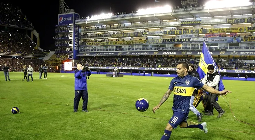 Primire triumfală pentru Tevez în Argentina: 40.000 de fani ai lui Boca au venit la prezentarea atacantului. Maradona i-a mulțumit!