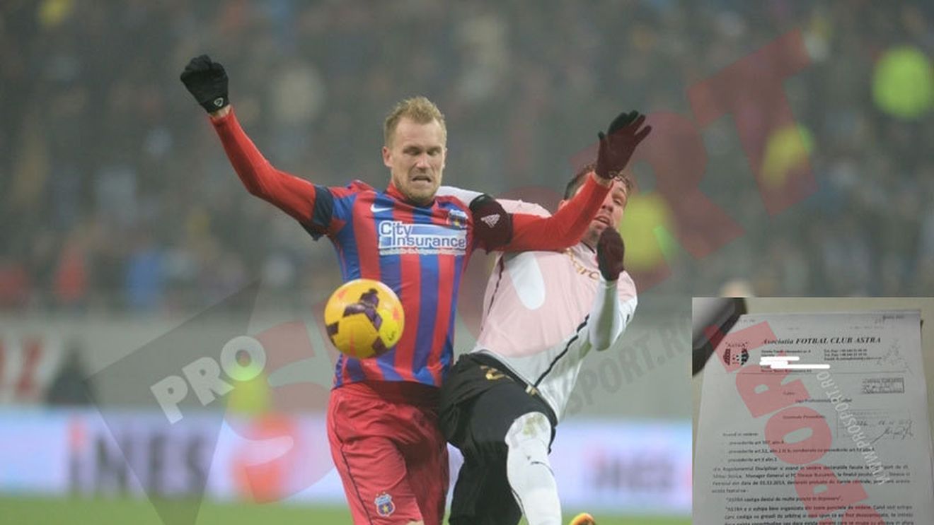 Astra - Steaua se joacă și la Comisii! FOTO: Plângerea depusă de formația din Giurgiu contra roș-albaștrilor