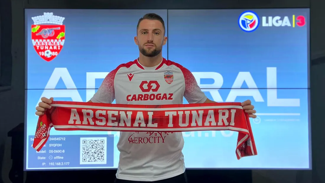 CS Tunari continuă să surprindă. A adus încă un jucător cu experiență în Liga 2, al treilea care sezonul trecut a evoluat la Steaua