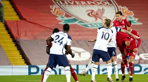 Liverpool – Tottenham 2-1. Firmino l-a îngropat pe Mourinho și campioana Angliei este pe primul loc în Premier League