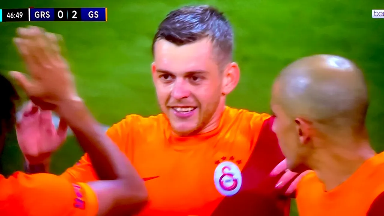 Alexandru Cicâldău, debut spectaculos la Galatasaray! Românul a înscris din penalty în meciul cu Giresunspor | VIDEO