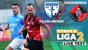FC Voluntari bifează primul succes în play-off, cu Florin Pîrvu revenit ca antrenor. A învins promovata Csikszereda, iar Adam Nemec a fost printre marcatori