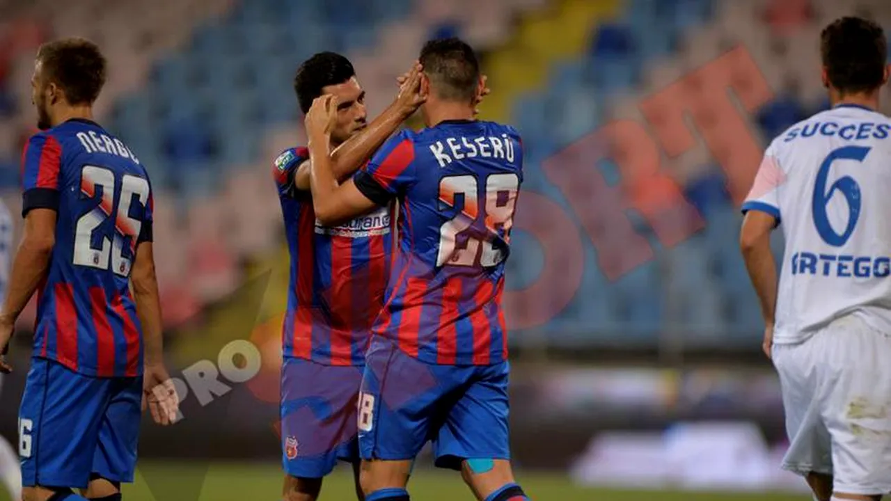 Keșeru a dat recital pe un stadion gol: atacantul Stelei, pe primul loc în clasamentul golgheterilor după șase goluri cu Pandurii