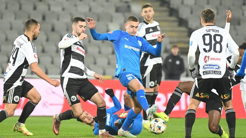 🚨 LIVE U Cluj – Universitatea Craiova 2-0, Live Text Online, în etapa 4 din play-off-ul Superligii. Lukic înscrie cu un lob peste Popescu