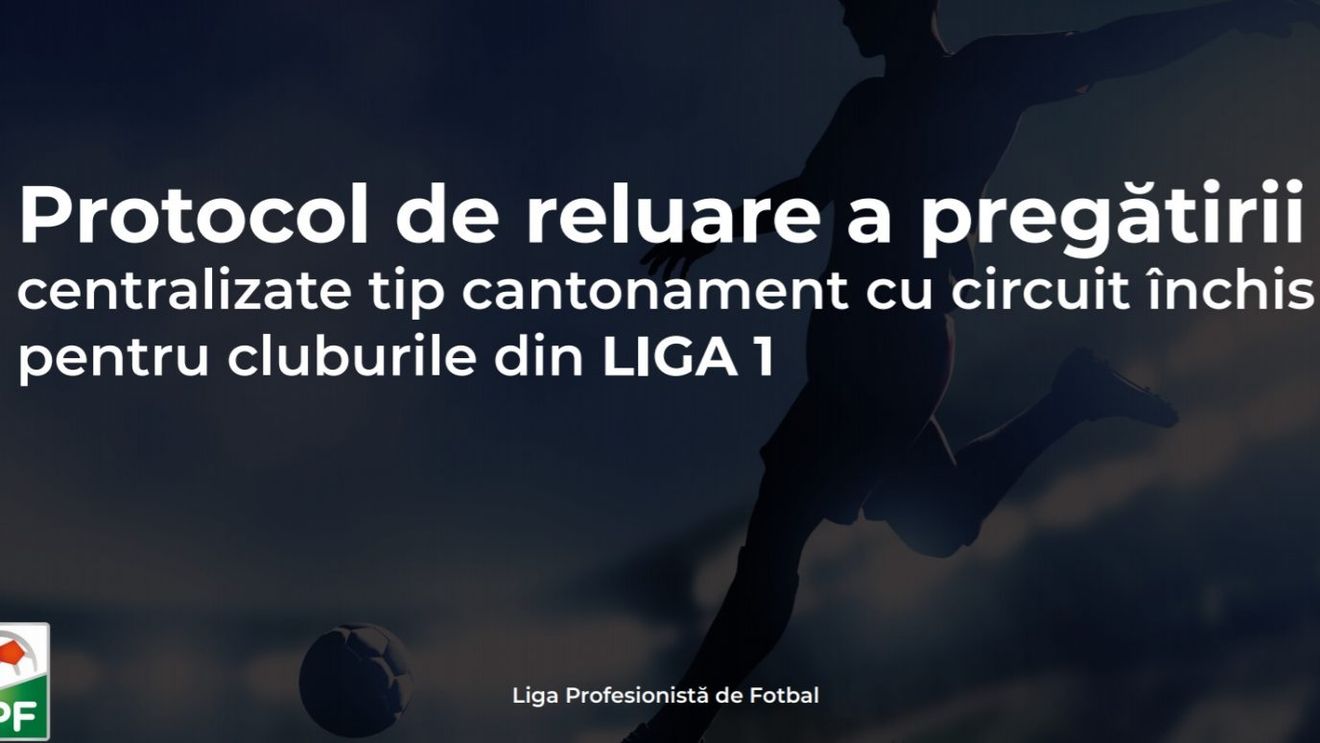 Așa sună revenirea la normalitate: „Toleranță 0 față de risc!” LPF a stabilit un protocol de reluare a activității în Liga 1! Cum arată Biblia fotbalului în perioada coronavirusului