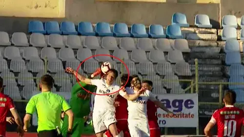 FOTO | Penalty neacordat în Gaz Metan - Dinamo? Ardelenii, în frunte cu Edi Iordănescu, au sărit ca arși, după ce arbitrul a lăsat jocul să continue