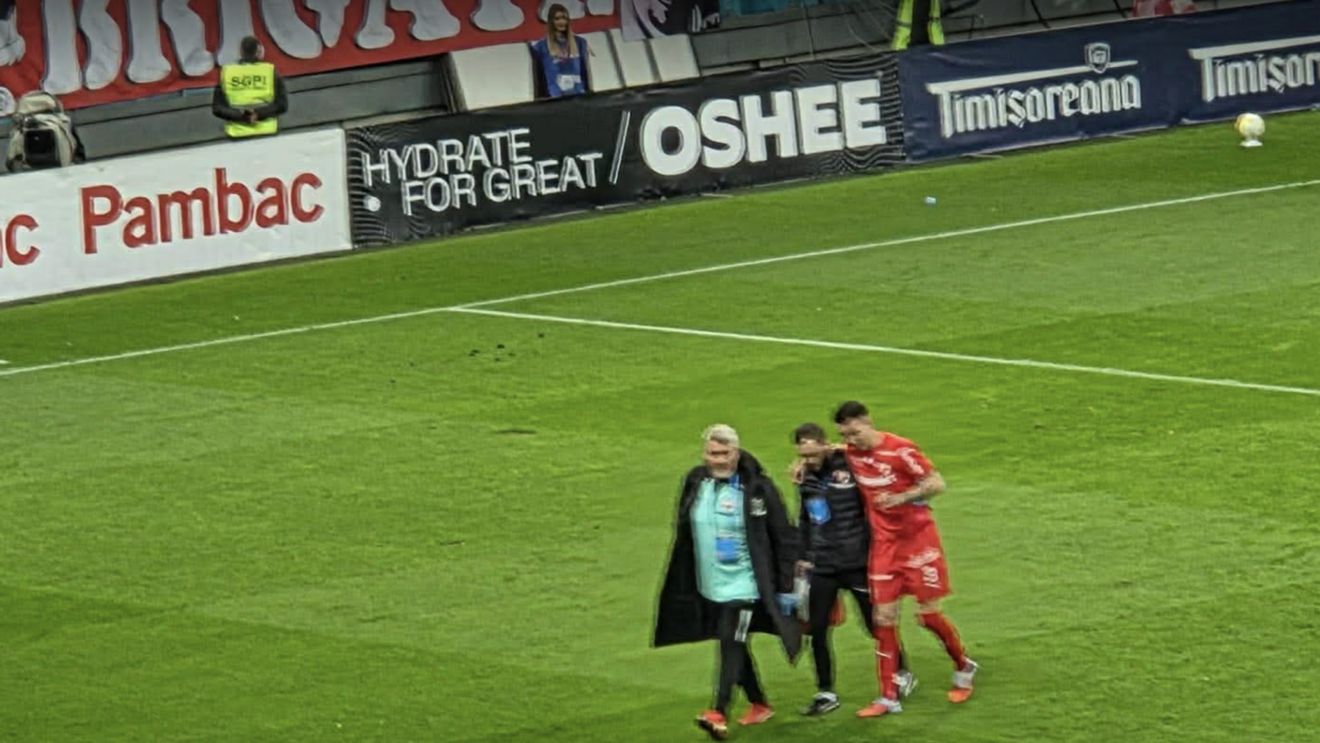 Dublă lovitură pentru Dinamo! Opruț și Mărginean s-au accidentat în meciul cu Universitatea Craiova