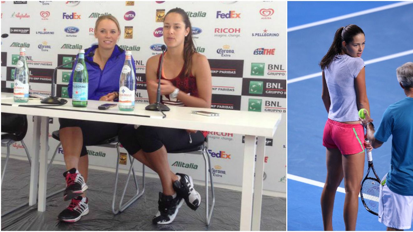 Scene hilare la Roma. Jurnaliștii italieni au avut o singură întrebare la conferința cu Ana Ivanovic: "Poți să te ridici în picioare pentru noi?"