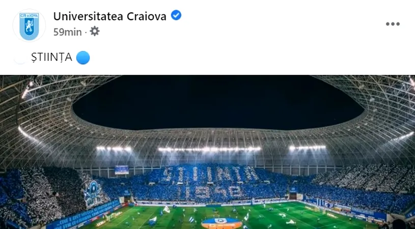 Război între Craiove! Ironia de pe rețelele sociale la adresa echipei patronate de Adrian Mititelu în timpul meciului cu Dinamo | FOTO