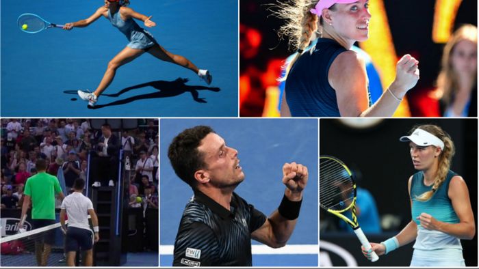 Kerber a atins suta, Anisimova e 'hot' la '-18'. David l-a răpus pe Goliat: un italian e erou, după ce a învins un jucător cu 38 cm mai înalt! Federer: "Parcă am jucat la oglindă". Șarapova și Wozniacki se ciocnesc. Ziua a 3-a de Australian Open, în 7 repere