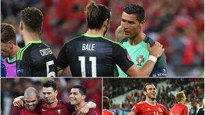 Cea mai CIUDATĂ‚ decizie de la Euro! Și Portugalia, și Țara Galilor, puse să renunțe la echipamentul de "acasă". De ce au jucat ambele echipe în tricourile de deplasare