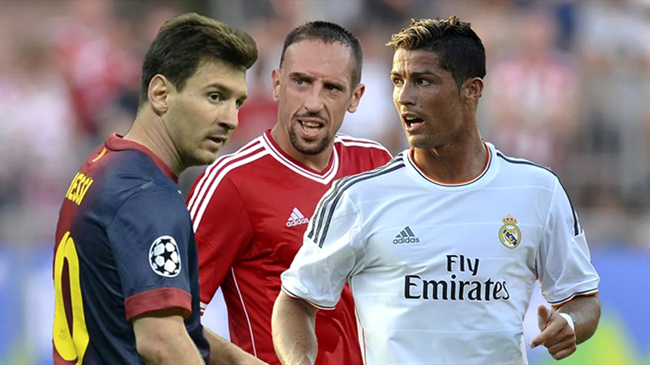 Balonul de Aur va fi decernat luni la Zurich! Ronaldo, Messi sau Ribery?