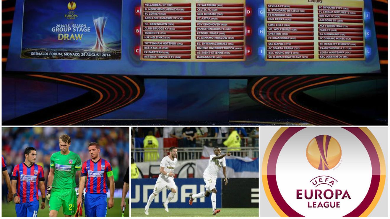 Cât de norocoase au fost, de fapt, Steaua și Astra? Campioana joacă în a patra cea mai puternică grupă din Europa League. Topul, în funcție de coeficientul UEFA