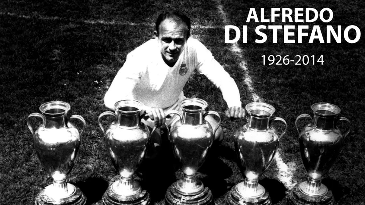 Doliu în fotbalul mondial. A murit Alfredo Di Stefano, de cinci ori câștigător al Cupei Campionilor: 