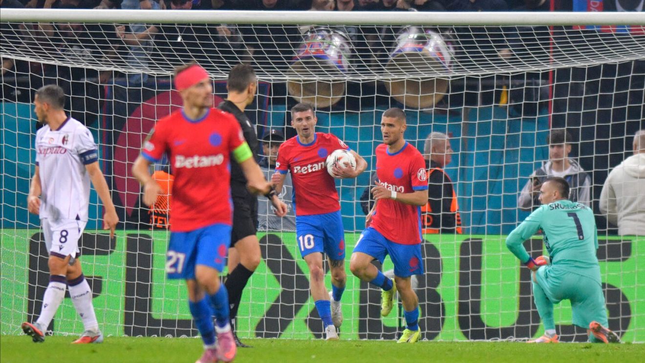 FCSB - Bologna 1-2, în etapa 3 din Europa League! Al doilea eșec la rând al campioanei României