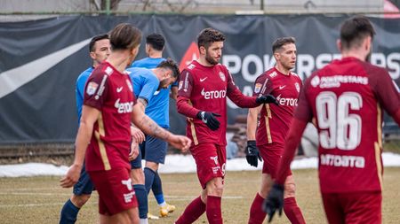 CFR Cluj a câștigat la scor un amical cu o divizionară secundă în care Dan Petrescu a debutat la campioană trei jucători