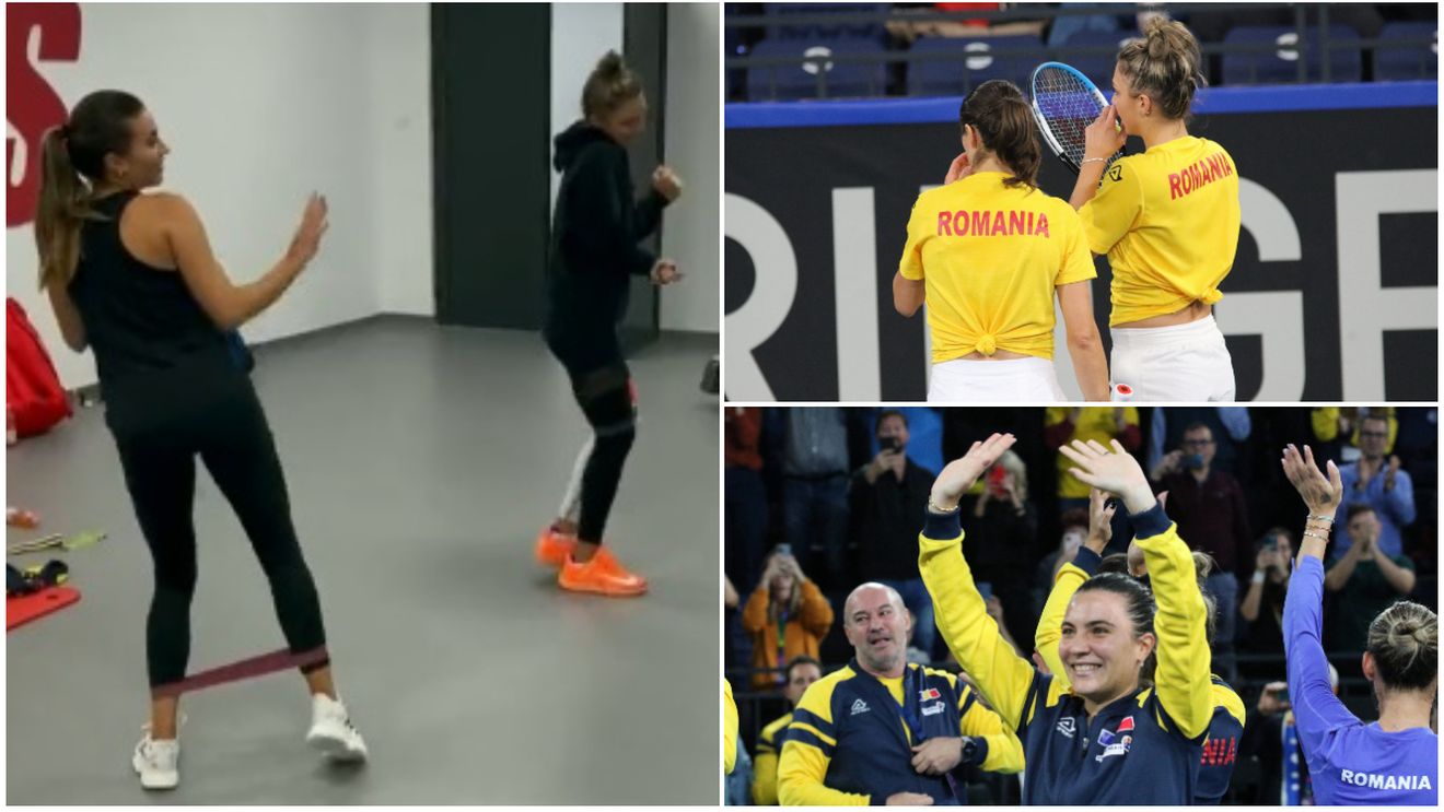 Gabriela Ruse și Jaqueline Cristian dansează la fel de bine cum joacă tenis! Româncele s-au dezlănțuit pe melodia care a cucerit trendingul după ce au învins Ungaria | VIDEO