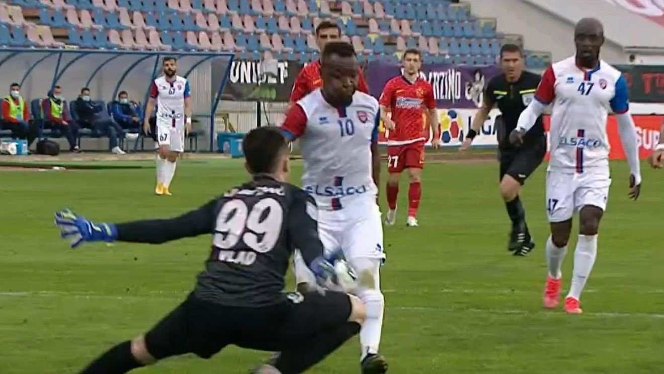 Hervin Ogenda, ce bijuterie! Fostul jucător al celor de la PSG a umilit apărarea FCSB și l-a ridiculizat pe Andrei Vlad FOTO & VIDEO