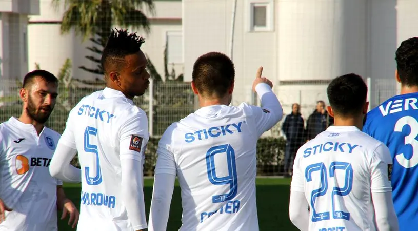 VIDEO | Craiova a câștigat primul meci al anului. Andrei Cristea a marcat la debut, Mihăilă a reușit un gol fantastic