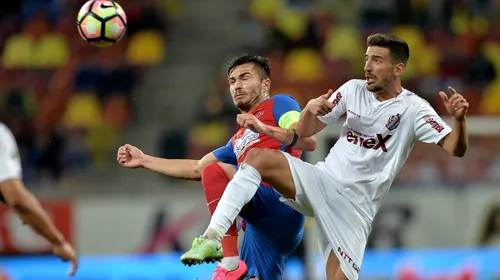 Bătuți fără martori! Steaua – CFR Cluj 1-2, prima înfrângere a sezonului într-o atmosferă dezolantă pe Național Arena