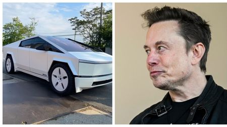 Reacția lui Elon Musk după ce a văzut cum arată un Cybertruck colantat în alb de către un fotbalist