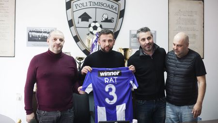 Raț, prezentat oficial la ACS Poli! "Dinamo? Să zicem că nu am ajuns la un numitor comun!"
